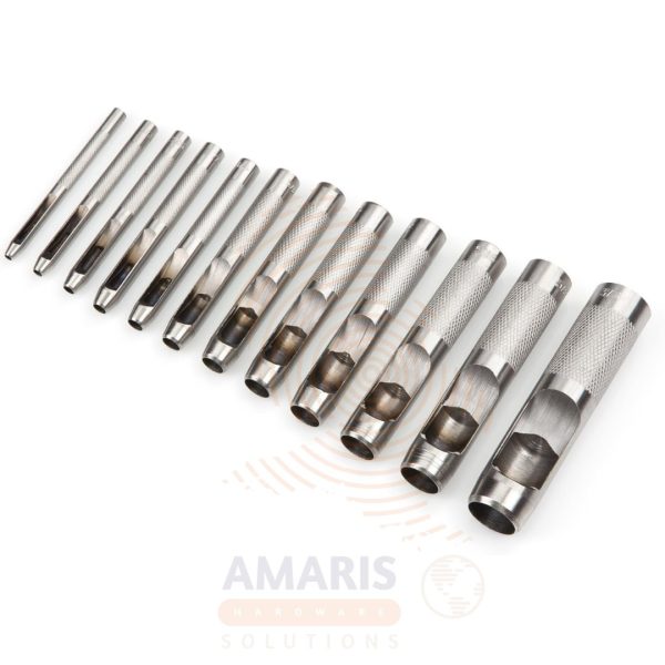 12 pc hollow punch set amaris hardware