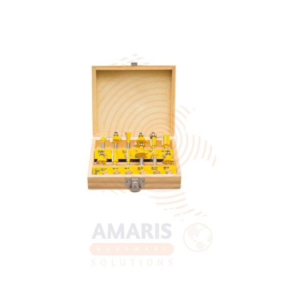 12 pcs Router Bit Set 8mm amaris hardware