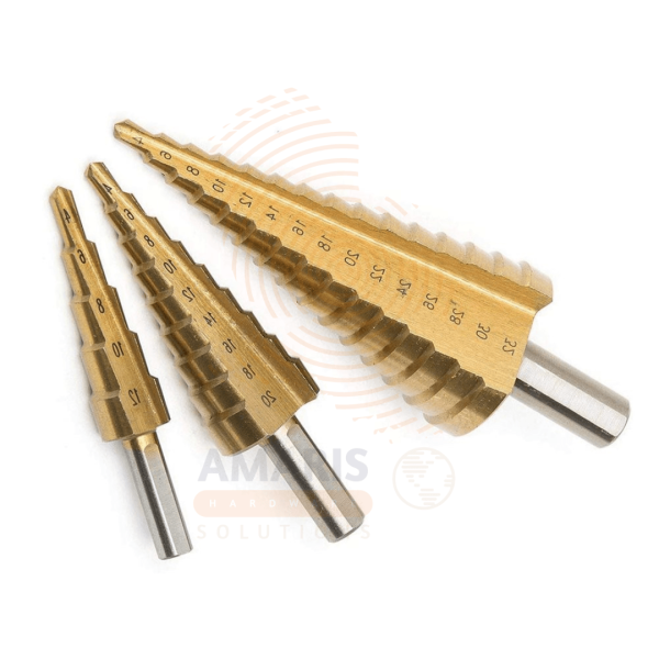 3pcs Step Drill Set -- Metric amaris hardware