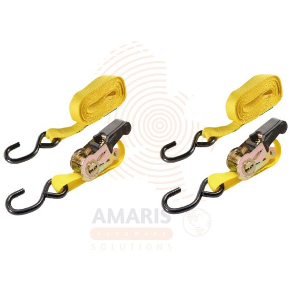 4pcs Ratchet Tie Down Straps Set amaris hardware