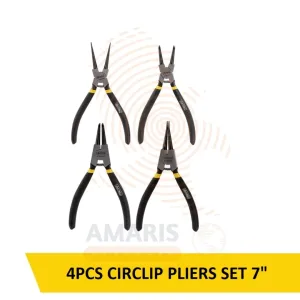 Uyus 4 pcs circlip pliers set 5'' amaris hardware