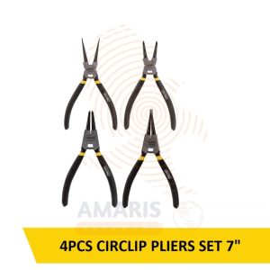 Uyus 4 pcs circlip pliers set 7'' amaris hardware