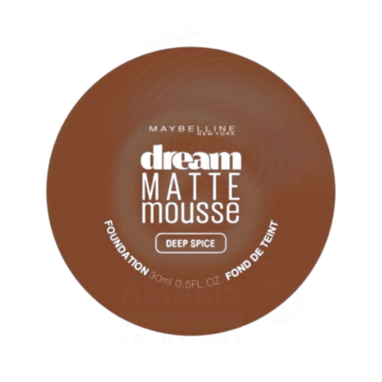 Maybelline New York Dream Matte Mousse Foundation - Deep Spice Amaris Beauty