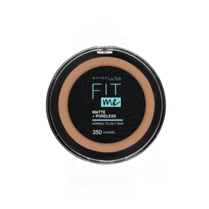 Maybelline New York Fit Me Matte + Poreless Pressed Powder - 350 Caramel Amaris Beauty