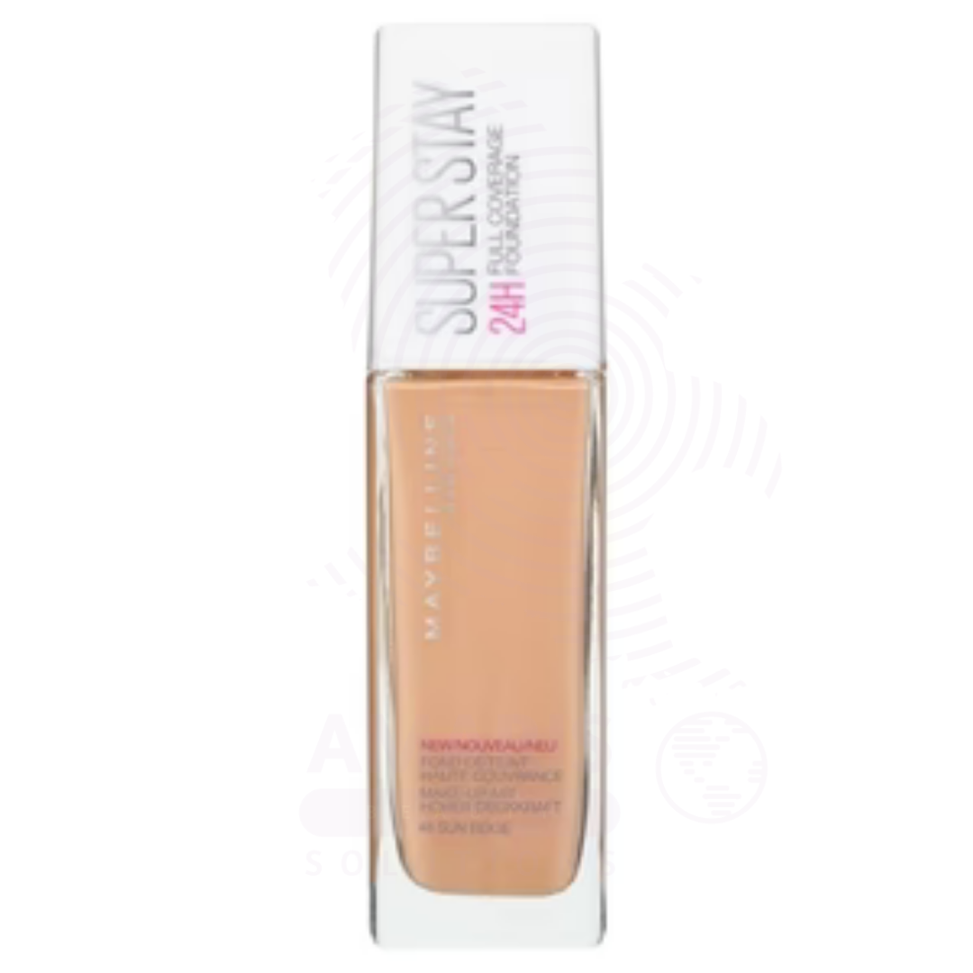 Maybelline New York Superstay 24H Full Coverage Foundation - 48 Sun Beige Amaris Beauty Maybelline New York Superstay 24H Full Coverage Foundation - 48 Sun Beige Amaris Beauty