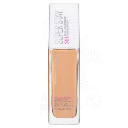 Maybelline New York Superstay 24H Full Coverage Foundation - 51 Caramel Beige Amaris Beauty