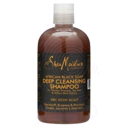 SHEA MOIST African Black Soap Deep Cleansing Shampoo Amaris Beauty