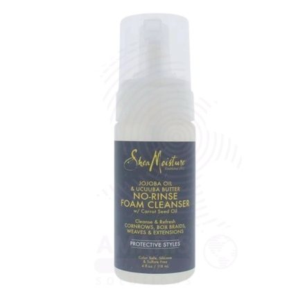 Shea Moisture Jojoba Oil & Ucuuba Butter No-Rinse Foam Cleanser Amaris Beauty