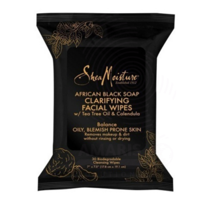 SheaMoisture African Black Soap Clarifying Facial Wipes Amaris Beauty