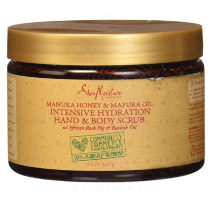 SheaMoisture Intensive Hydration Hand & Body Scrub - Manuka Honey & Mafura Oil Amaris Beauty