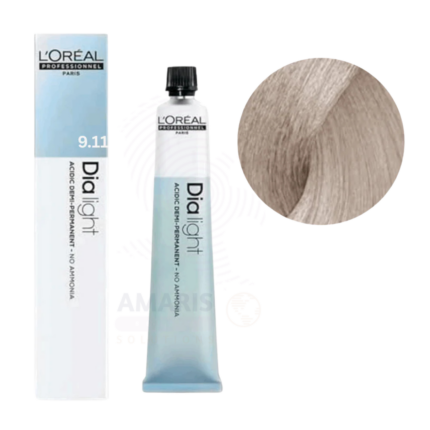 L'ORÉAL PROFESSIONNEL DIA LIGHT 9.11 VERY LIGHT DEEP ASH BLONDE Amaris Beauty