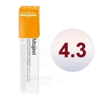 L'ORÉAL PROFESSIONNEL MAJIREL 4.3 GOLDEN BROWN PERMANENT HAIR COLOUR Amaris Beauty