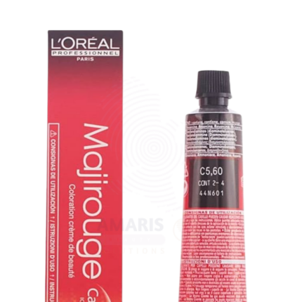 L'ORÉAL PROFESSIONNEL MAJIROUGE CARMILANE 5.60 INTENSE LIGHT RED BROWN Amaris Beauty
